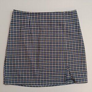 Women's Wild Fable Blue Plaid Mini Skirt Size 6,